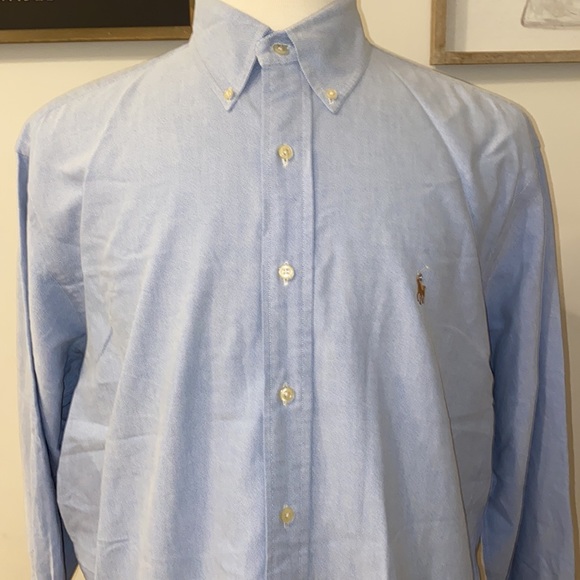 Ralph Lauren Mens Classic Fit Long Sleeve Button Down Shirt Size 16 32/33 - Picture 2 of 10